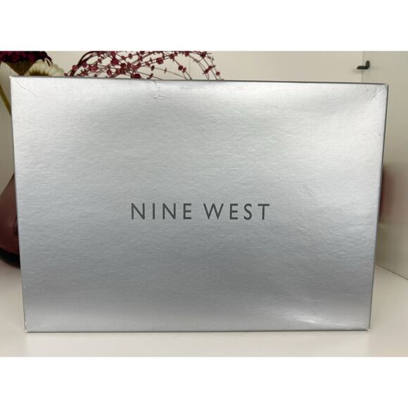 Nine West Injer Leather Slingback Square Toe Block Heels Purple Smoke Size 8.5 M - Picture 14 of 14